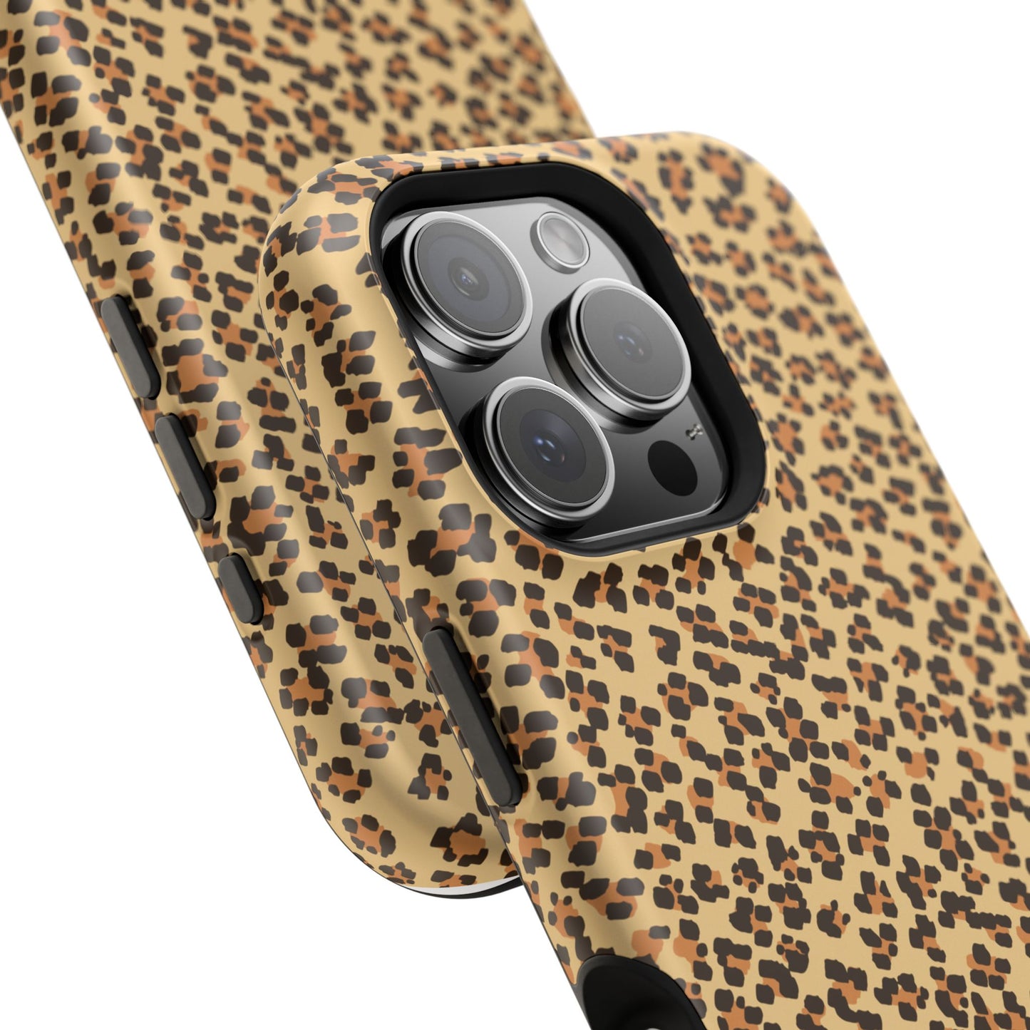 Leopard Print Magnetic Tough Case for iPhone – Bold Style, Rugged Protection  Make a fierce statement while keeping your iPhone safe with this stylish and durable magnetic tough case featuring a trendy leopard print design.