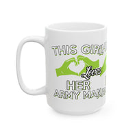 Love Coffee Mug, Ceramic Cup for Coffee Lovers, Valentine's Day Gift, Unique Love Design, Birthday Present, 11oz, 15oz