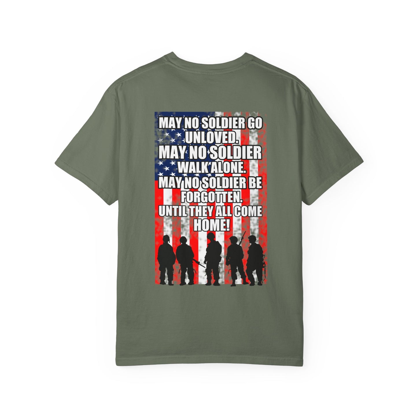 Patriotic T-shirt for Veterans, Memorial Day, Independence Day, Military Support, Casual Wear, Unisex Tee