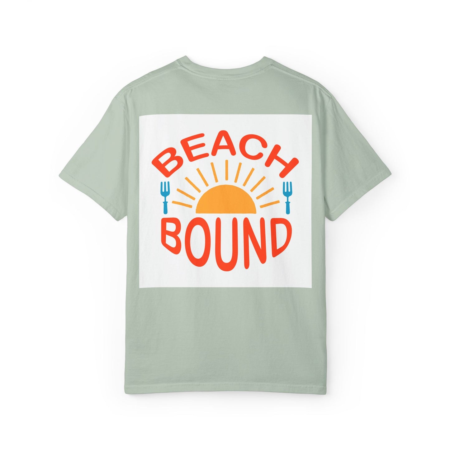 Beach Bound Unisex Garment-Dyed T-Shirt, Summer Vibes, Casual Wear, Beach Trip, Vacation Shirt, Outdoor Activities