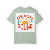 Beach Bound Unisex Garment-Dyed T-Shirt, Summer Vibes, Casual Wear, Beach Trip, Vacation Shirt, Outdoor Activities