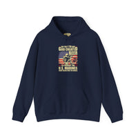 God Created Beer Hoodie, Marine Sweatshirt - Funny Drinking Gift, Unisex Pullover, Alcohol Lover, Birthday Present, Cool