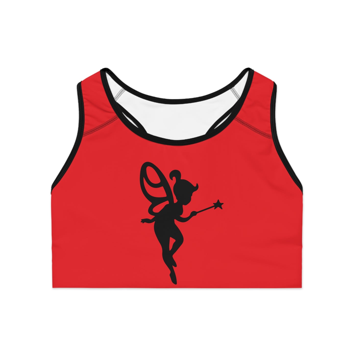 Red Fantasy Fairy Sports Bra – Stylish and Comfortable Activewear