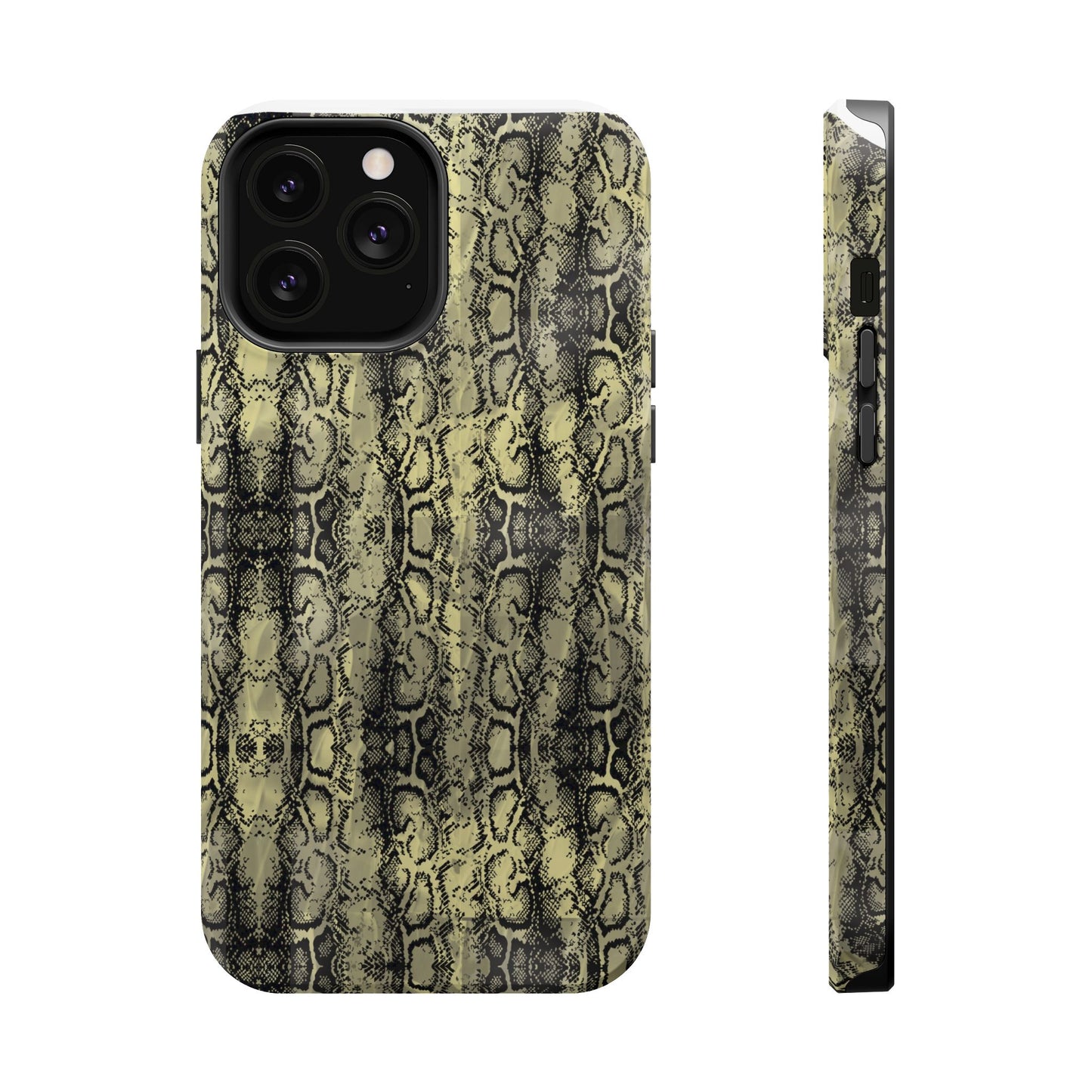Stylish Snake Skin Magnetic Tough Case - Durable Protection for Your Phone