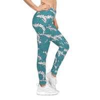 Ocean Waves Women's Casual Leggings - Stylish and Comfy Activewear for Yoga & Daily Wear