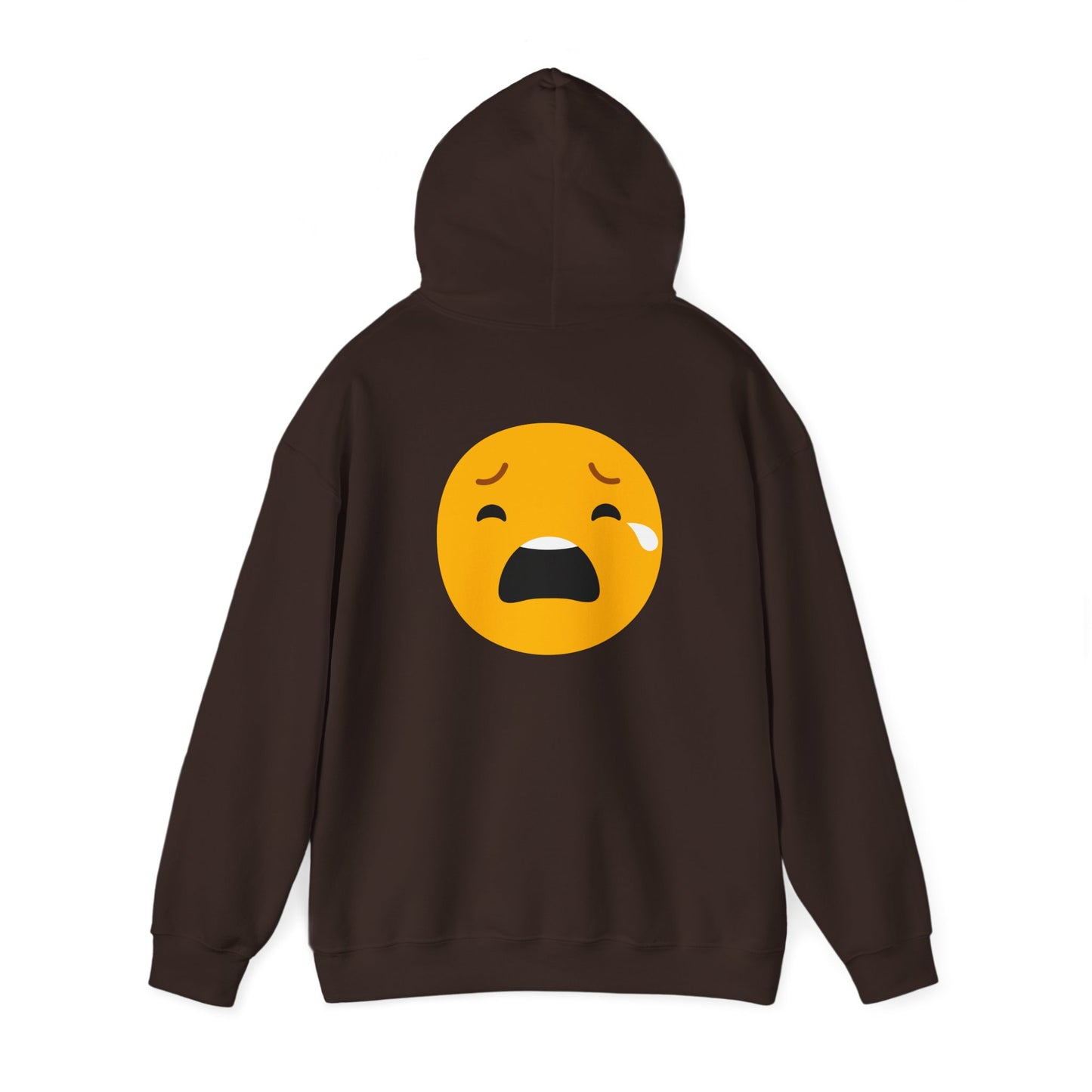 Unisex Heavy Blend™ Sad Emoji Hoodie - Cozy & Expressive Sweatshirt