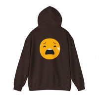 Unisex Heavy Blend™ Sad Emoji Hoodie - Cozy & Expressive Sweatshirt