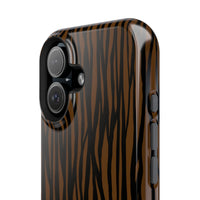 Stylish Magnetic Tough Phone Case - Bold Striped Design