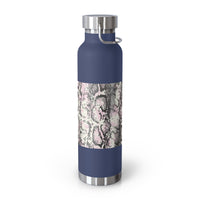 Trendy Snakeskin Insulated Water Bottle - 22oz - Perfect for Travel & Outdoor Adventures