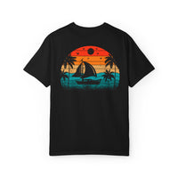 Sunset Sail Unisex Garment-Dyed T-Shirt | Beach Vibes Tee