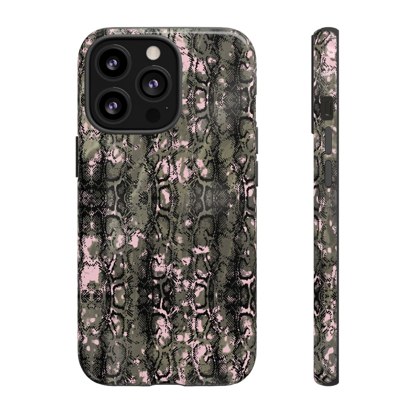 Stylish Snake Print Phone Case for Tough Protection