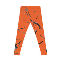 Vibrant Marble Print Leggings | Women's Trendy Activewear, Casual Style, Workout Pants, Fall Fashion, Gift for Her