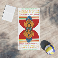 Fun Dog-Themed Beach Towel - Perfect for Pet Lovers and Summer Days