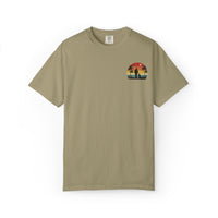 Sunset Silhouette Unisex T-Shirt, Perfect for Nature Lovers, Pet Owners, Casual Days, Summer Outings, Gift for Him or Her