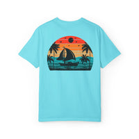 Sunset Sail Unisex Garment-Dyed T-Shirt | Beach Vibes Tee