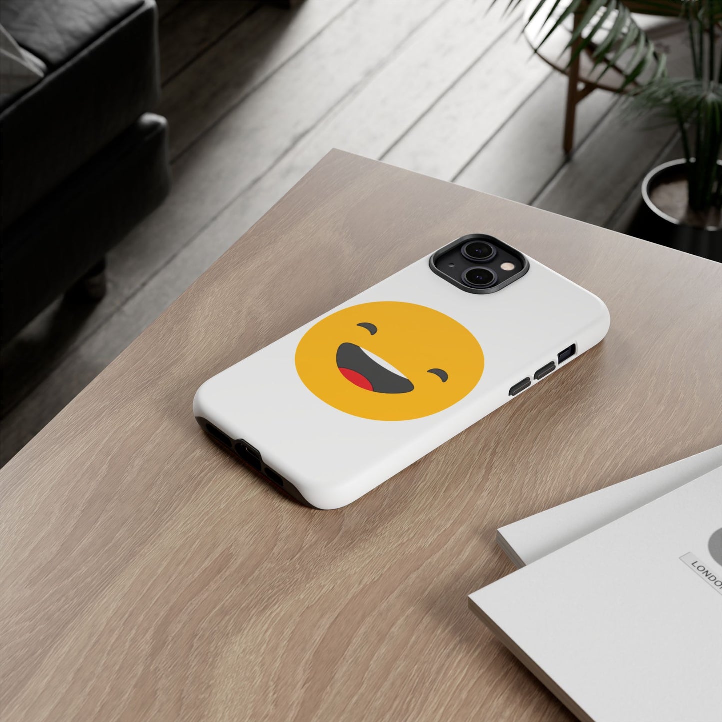 Happy Face Tough Phone Case - Durable Protection with Smile Design