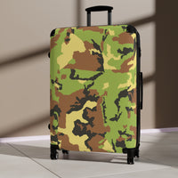 Camo Pattern Suitcase - Stylish Travel Luggage for Adventurers