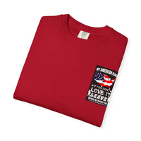 American Flag T-shirt, Patriotic Tee for July 4th, Veterans Support Shirt, Independence Day Top, USA Flag Apparel