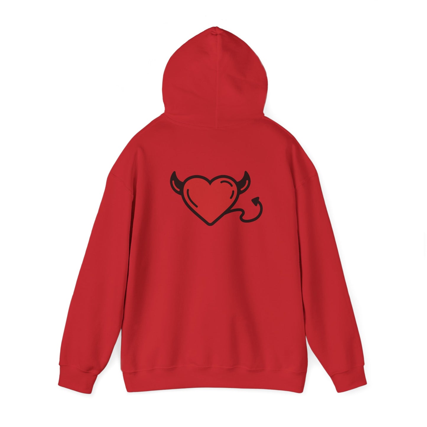 Devilish Heart Hoodie - Unisex Heavy Blend™ Sweatshirt for Fun-Loving Spirits