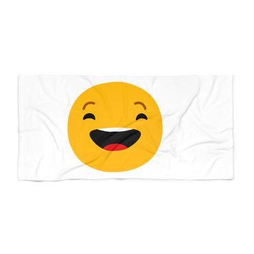 Smiley Face Beach Towel - Fun Summer Essential for Pool & Beach Days
