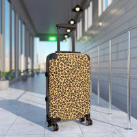 Stylish Leopard Print Carry-On Suitcase