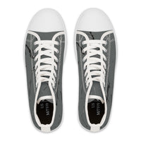 Stylish Women's High Top Sneakers with Marble Design