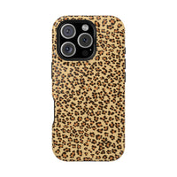 Leopard Print Magnetic Tough Case for iPhone – Bold Style, Rugged Protection  Make a fierce statement while keeping your iPhone safe with this stylish and durable magnetic tough case featuring a trendy leopard print design.