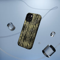 Stylish Snake Skin Magnetic Tough Case - Durable Protection for Your Phone