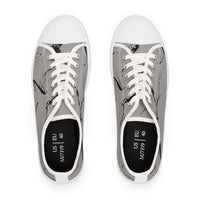 Elegant Marble Print Women's Low Top Sneakers