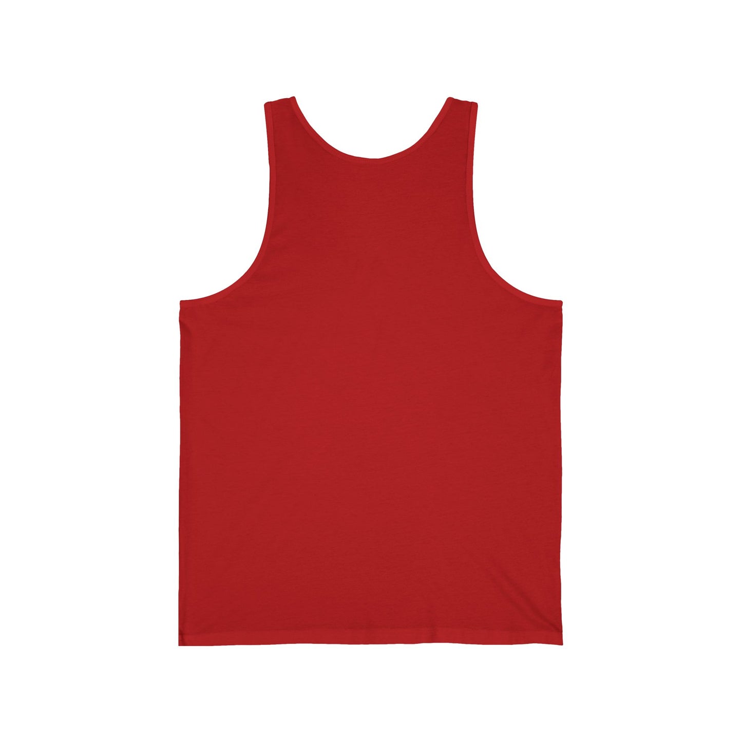 Unisex Jersey Tank - Howling Dog & Birds Design