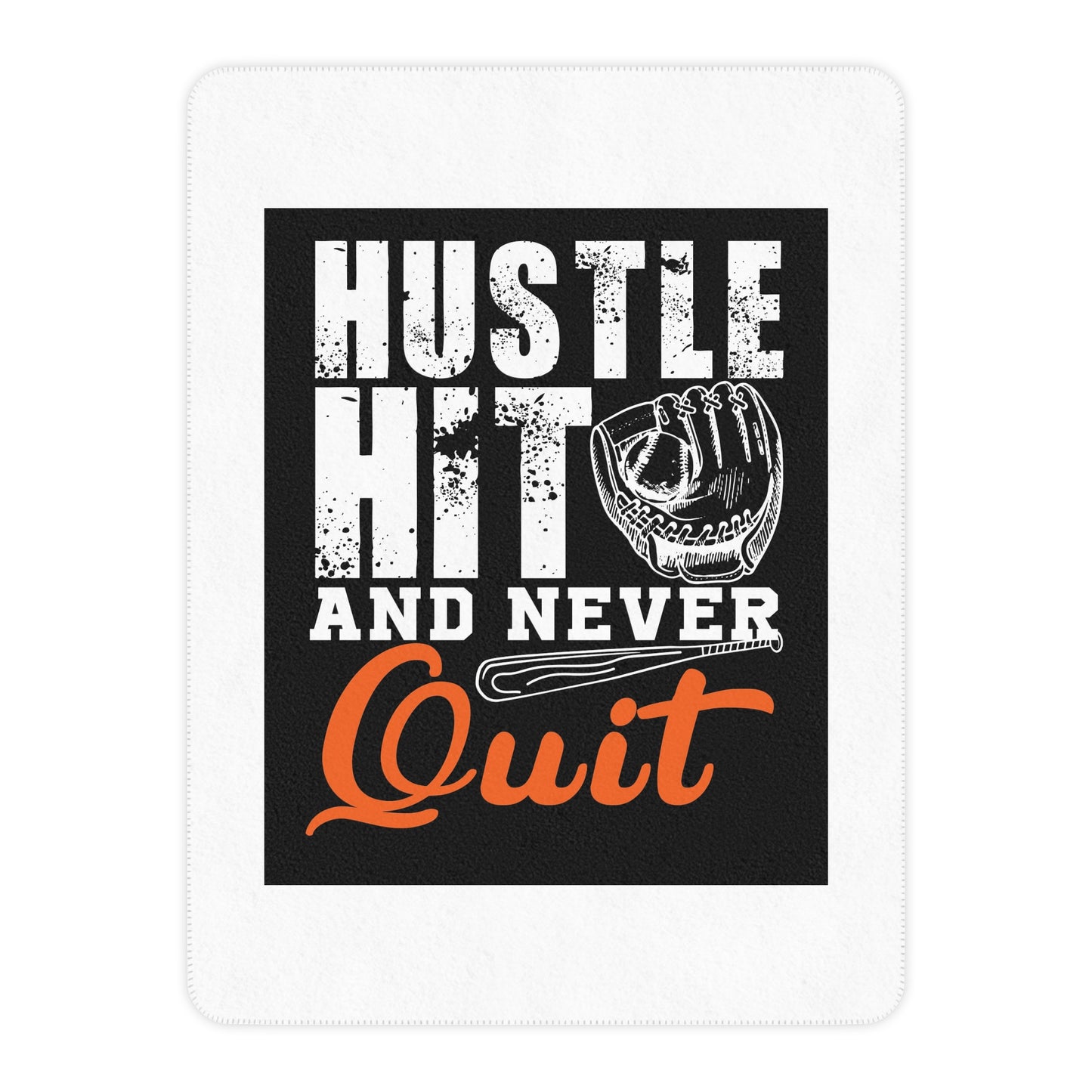 Baseball Hustle Sherpa Blanket - Cozy Throw for Sports Lovers