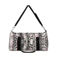 Stylish Python Print Duffel Bag - Perfect for Travel and Gym
