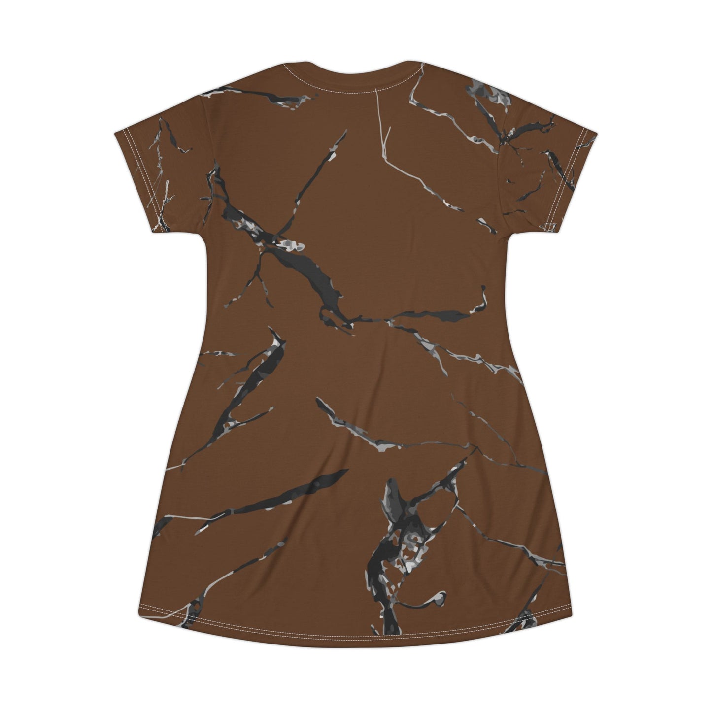 Chic Marble T-Shirt Dress, Casual Daywear, Summer Fashion, Trendy Outfit, Comfortable Style, Gift Idea for Her