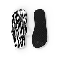 Zebra Print Flip Flops - Stylish Summer Footwear