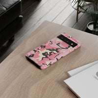 Stylish Tough Phone Case – Pink Camo Design for Bold Protection  Make a statement while keeping your phone safe with this eye-catching pink camouflage case that blends fashion with durability.