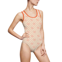 Chic Polka Dot One-Piece Swimsuit for Women - Retro Style Swimwear