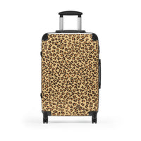 Stylish Leopard Print Carry-On Suitcase