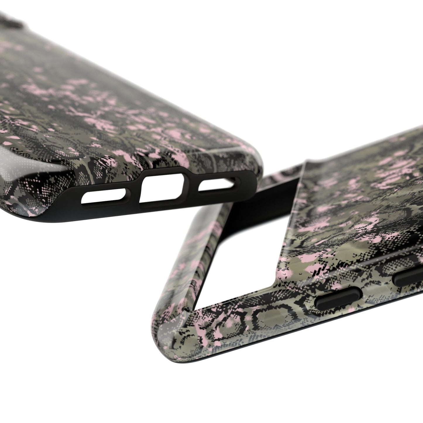 Stylish Snake Print Phone Case for Tough Protection