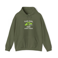 This Girl Loves Her Army Man Hoodie, Military Sweatshirt, Unisex Army Merchandise, Gifts for Military Spouses, Patriotic