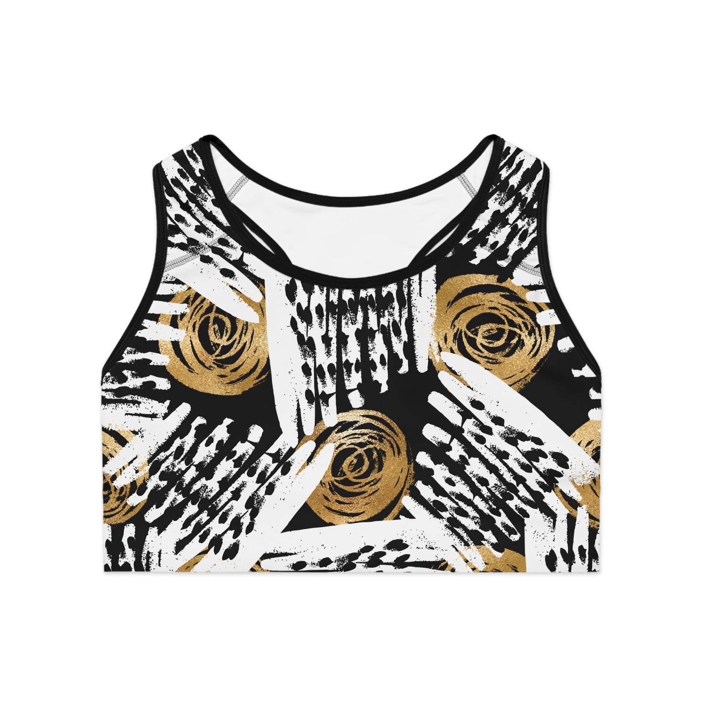 Chic Floral Sports Bra - Stylish Athletic Wear for Active Women