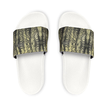 Stylish Women's Snake Print Slide Sandals - Removable Strap Summer Footwear