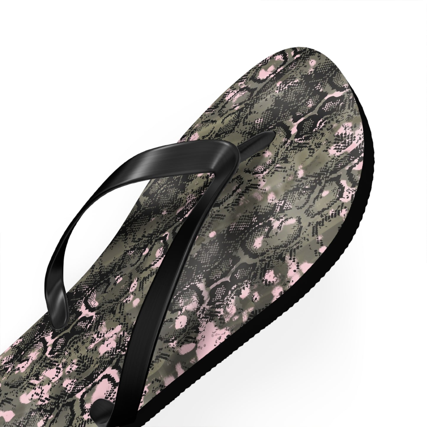 Trendy Pink Camouflage Flip Flops - Stylish Summer Sandals for Casual Wear
