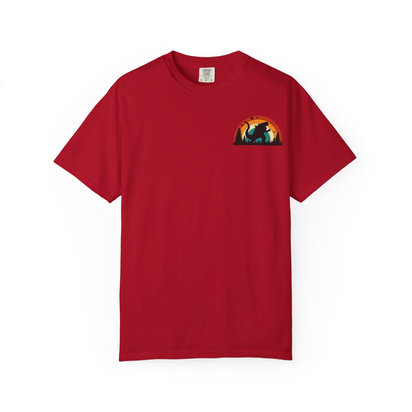 Retro Sunset Dinosaur Unisex T-Shirt