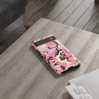 Stylish Tough Phone Case – Pink Camo Design for Bold Protection  Make a statement while keeping your phone safe with this eye-catching pink camouflage case that blends fashion with durability.