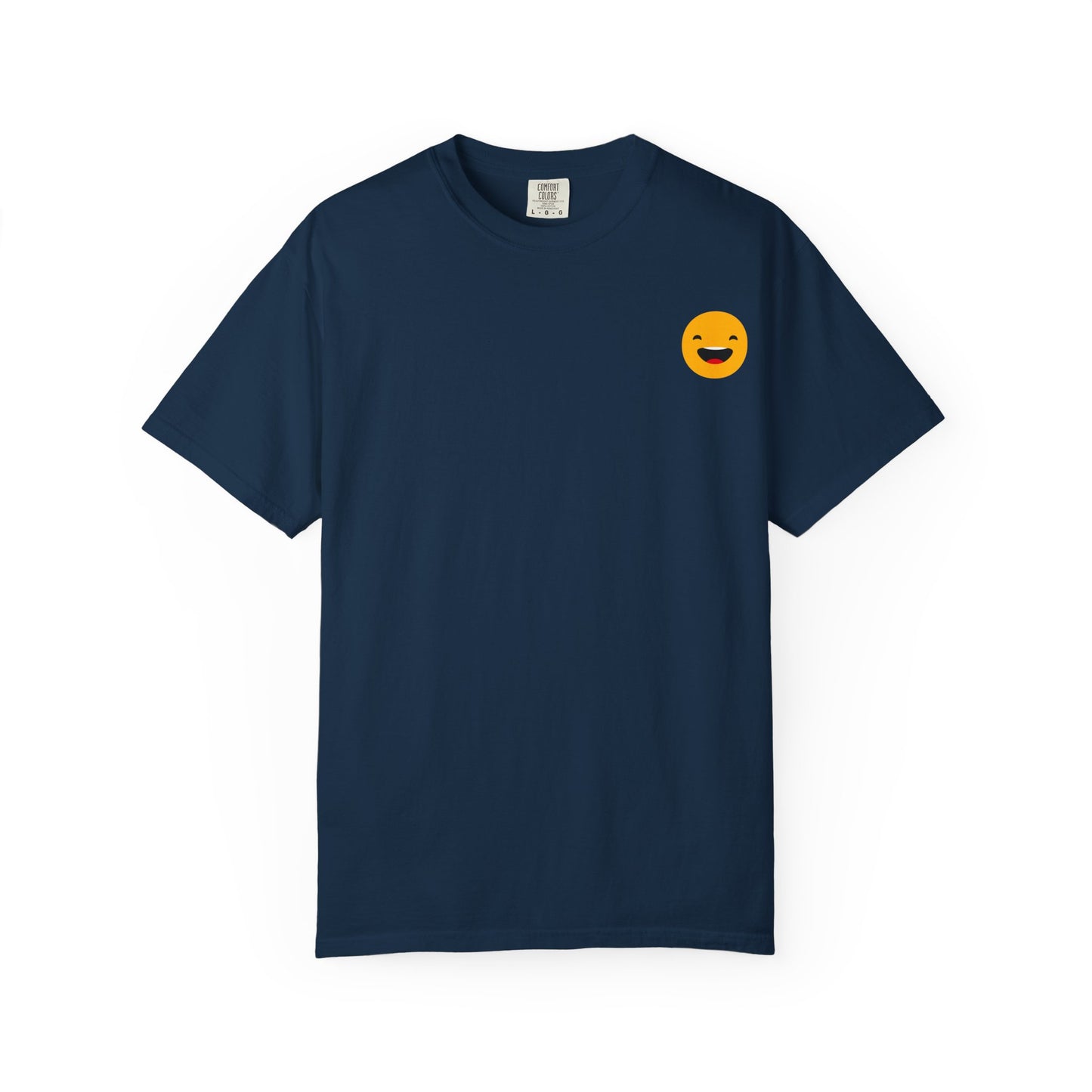 Smiley Face Unisex Garment-Dyed T-Shirt - Fun and Comfortable Casual Wear