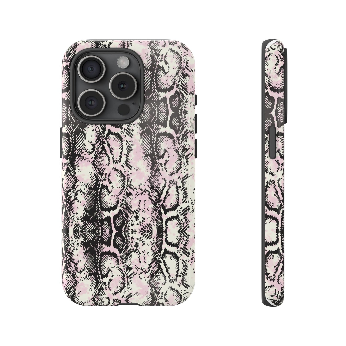 Stylish Snake Print Phone Case – Trendy Design, Tough Protection  Make a bold fashion statement while keeping your phone safe with this sleek and durable snake print case.