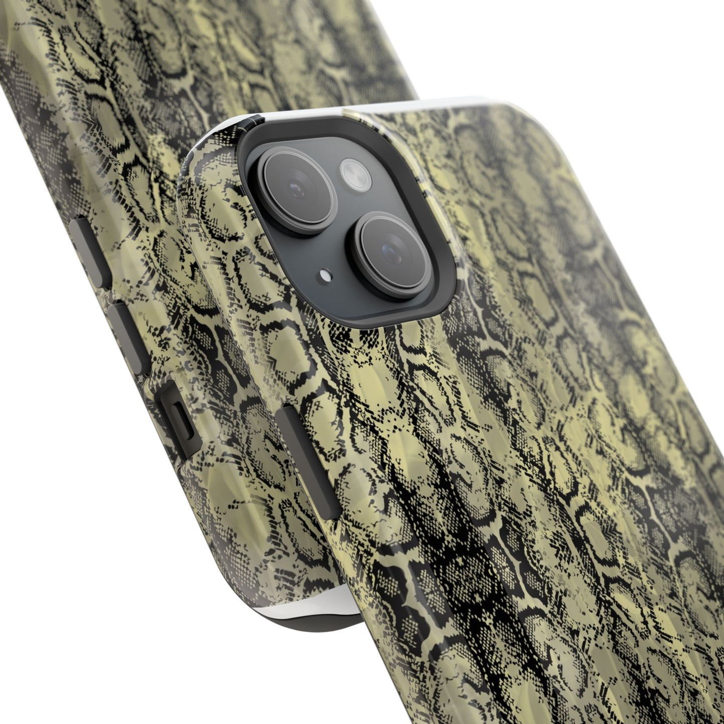Stylish Snake Skin Magnetic Tough Case - Durable Protection for Your Phone