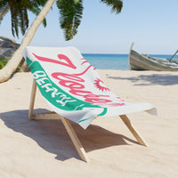 I Love Beach Towel - Vibrant Summer Towels for Beach Lovers, Perfect for Vacations and Gifts
