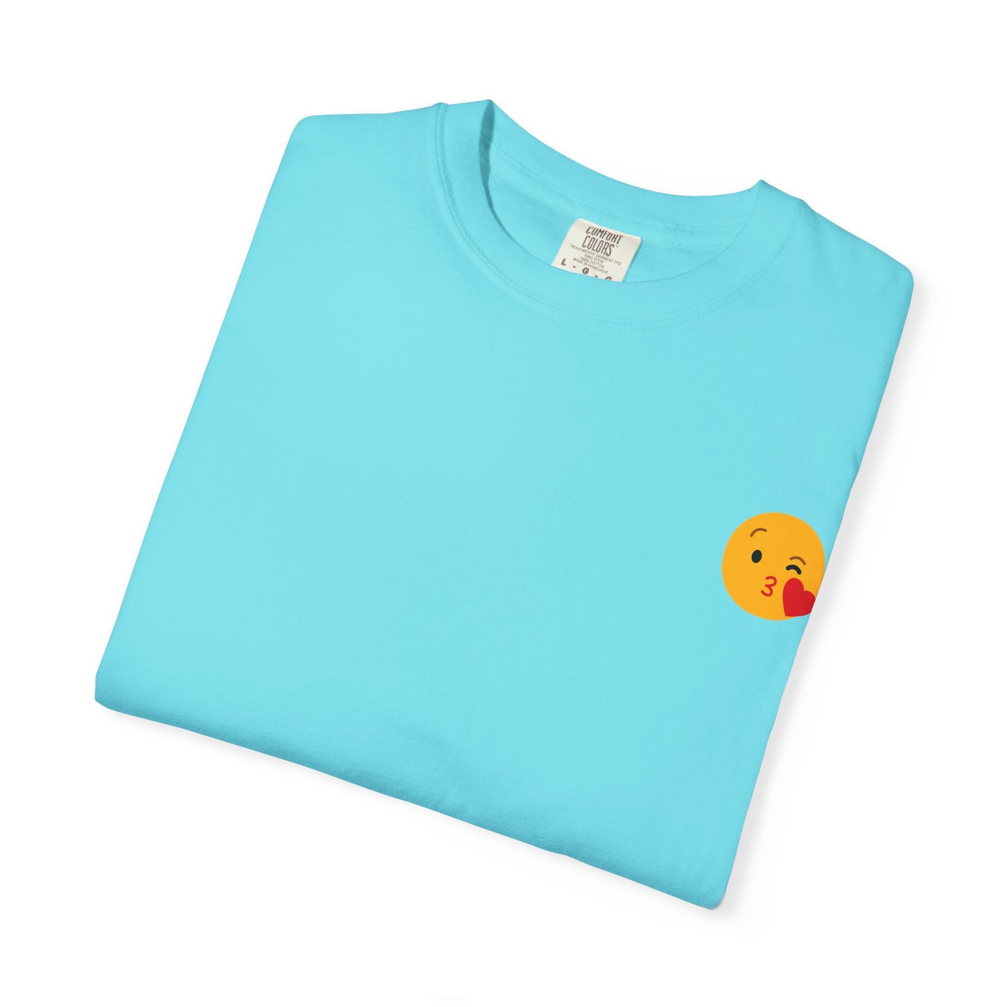 Unisex Emoji Love T-shirt - Playful Kiss & Wink Design