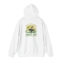 Summer Surf Vibes Hoodie – Unisex Heavy Blend™ Sweatshirt for Beach Lovers, Perfect Gift for Surfing, Casual Wear, Summer